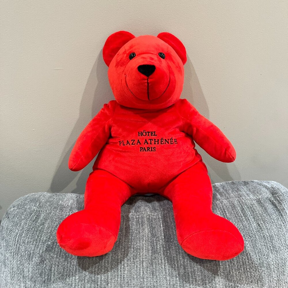 BRAND NEW Hôtel Plaza Athénée Paris Gustave Mascot Stuffed Animal RARE